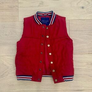 Janie and Jack Red Puffer Vest (3-4 years)